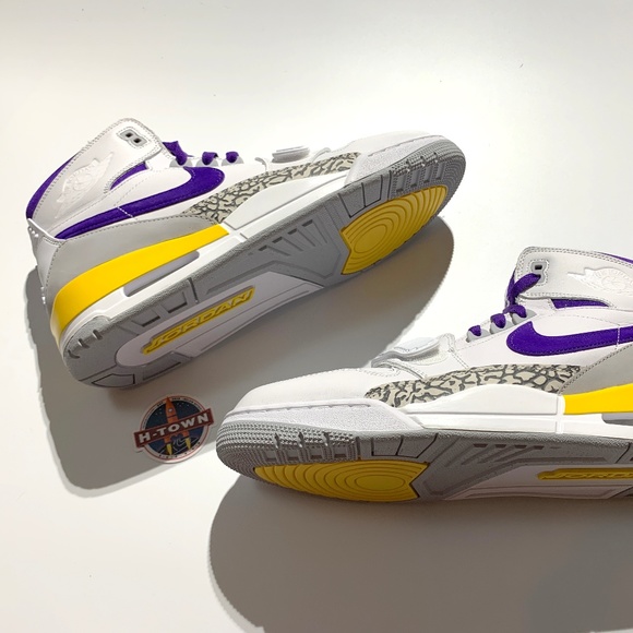 💜Air Jordan Legacy 312 L.A Lakers Men's size 12💛 - Picture 3 of 8
